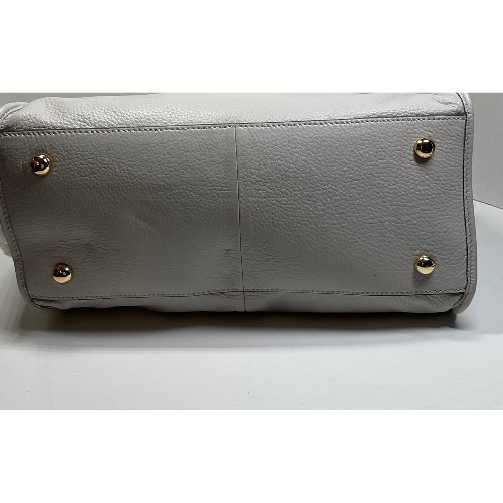 GILI Pebble Leather Hobo Bag Off-White Gold Hardware Adjustable Straps NEW - Picture 9 of 15